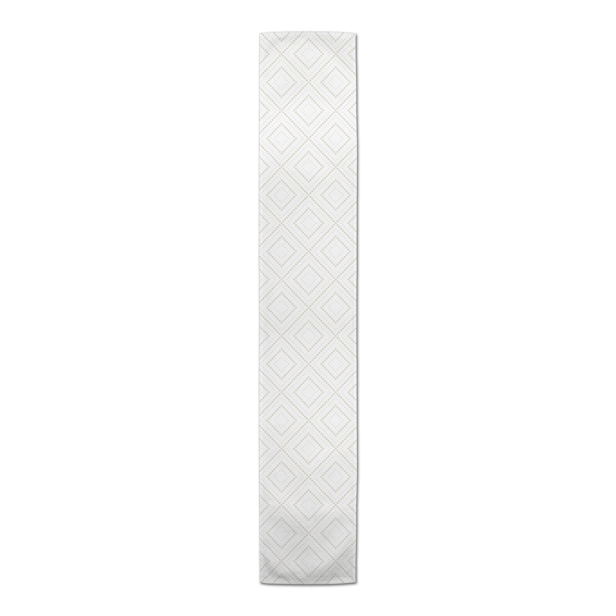 Dotted Diamonds 16" x 72" Cotton Twill Runner